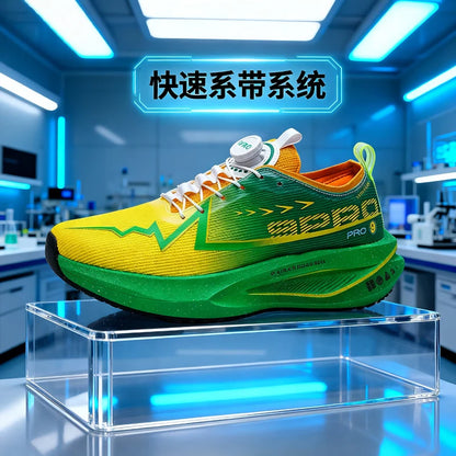Men Marathon Running Shoes Carbon Board Specialty Sports Breathable Lightweight Women's Comfortable Athletic Nonskid Sneakers
