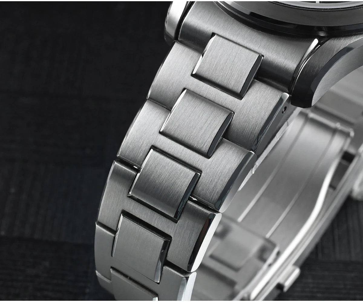 San Martin Official 39mm Guilloche MOP Dial Gada Watch Miyota 9015 Luxury Men's Automatic Mechanical Watches 10 ATM reloj SN0150