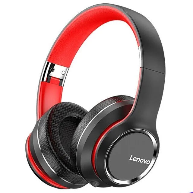 Auriculares Lenovo HD200 Bluetooth inalámbricos circumaurales – Casco gaming estéreo HiFi con cancelación de ruido y micrófono