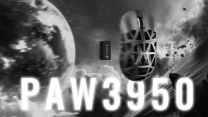 ATTACK SHARK R2 gamingmus i magnesiumlegering PAW3950, tri-mode, 8000hz, 42000 DPI, 45g ultralätt, mikrobrytare med 100M klick