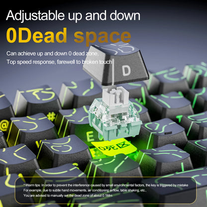 X68HE ATTACK SHARK X68PRO Magnetic Gaming Keyboard Mechanical Wired 0.01mm Rapid Trigg 8000Hz SOCD/Rs 0.125ms 128K Rate