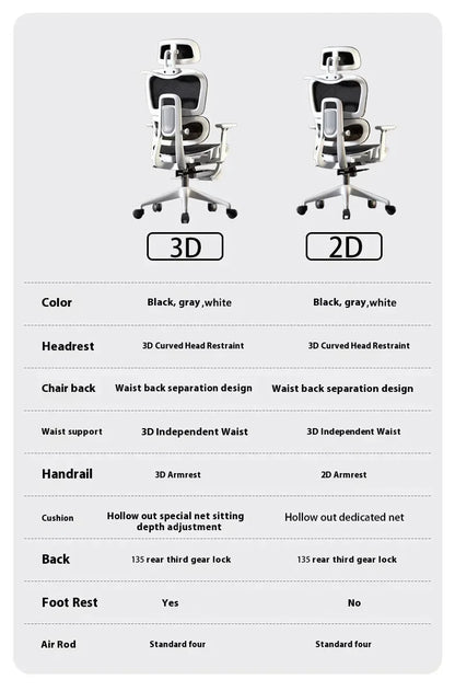 High Back Office Chair 3D Headrest Gaming Chairs Adjustable Computer Relaxing Massage Cadeira Gamer Ergonomic Office Furniture