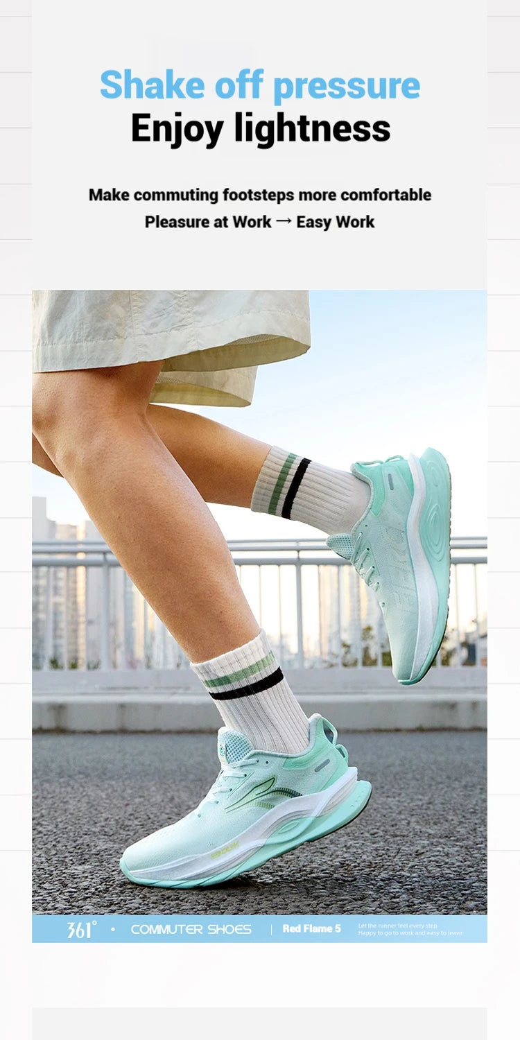 Scarpa da running da uomo 361 Degrees Fierce 5, nuova, traspirante, ammortizzante, confortevole, antiscivolo, resistente all’usura, sneaker da uomo 672522218