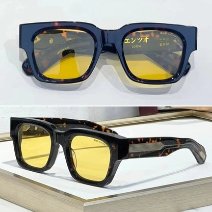 ENZO EPOXY 10th Anniversary Edition Large 51 Size Frame Red Turtle Shell Green Handcrafted Japanese Sunglasses