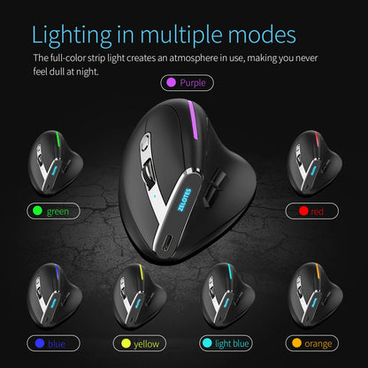 Lefon F33 Bluetooth Ergonomic Trackball Mouse, Rechargeable Wireless Trackball Mouse with Bluetooth & 2.4G, 4800 DPI Ergonomic Rollerball Mouse for PC, Office & Drawing