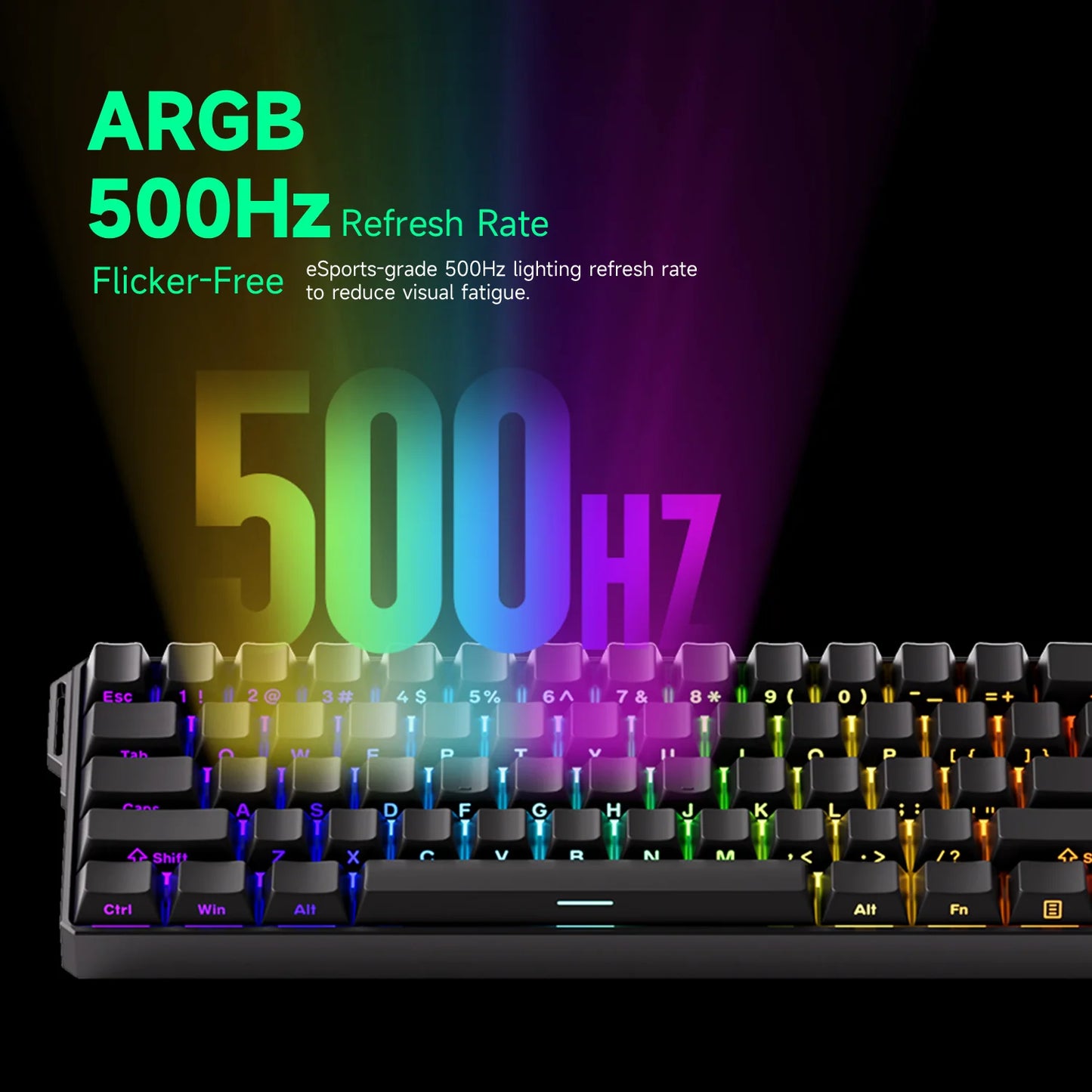 Tastiera gaming meccanica Akko MonsGeek FUN60 Ultra con switch magnetici, 60%, Rapid Trigger 8K HE/TMR, tastiera gamer personalizzata in alluminio