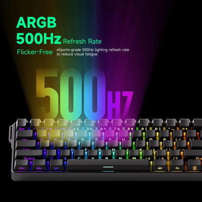 Tastiera gaming meccanica Akko MonsGeek FUN60 Ultra con switch magnetici, 60%, Rapid Trigger 8K HE/TMR, tastiera gamer personalizzata in alluminio