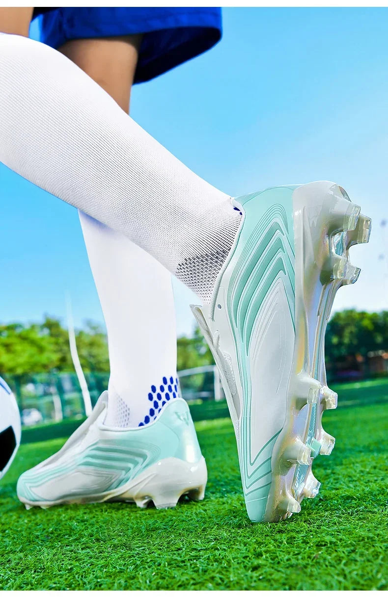 Nouvelles chaussures de football pour hommes, baskets de futsal, crampons, chaussures de football, pour terrain en herbe, montantes, pour l'extérieur, antidérapantes, pour l'intérieur, haute qualité, meilleures ventes