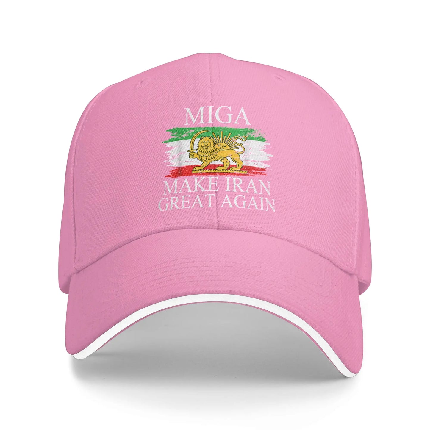 Make Iran Great Again Emblem Of Iran MIGA Gift Sun Baseball Cap Summer Unisex Trucker Hat High Quality Baseball Caps