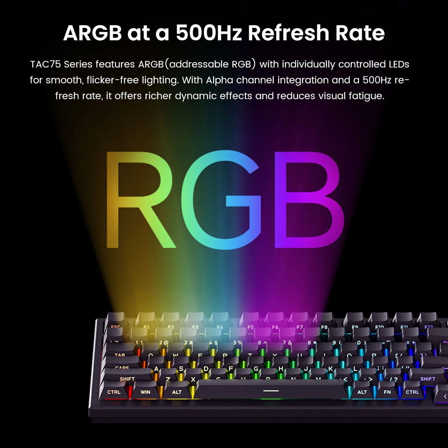 Tastiera AKKO TAC75 HE con switch magnetici 75% Gaming Keyboard Rapid Trigger 0.005mm 8K RGB cablata Esports, tastiera custom per gamer