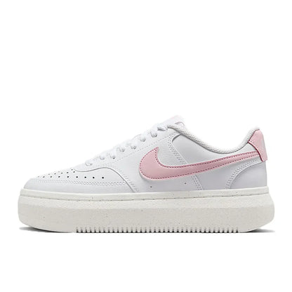 Ténis de basquetebol de cano baixo Nike Court Vision Alta para mulher, macios e confortáveis, resistentes, branco/preto DZ5394-107