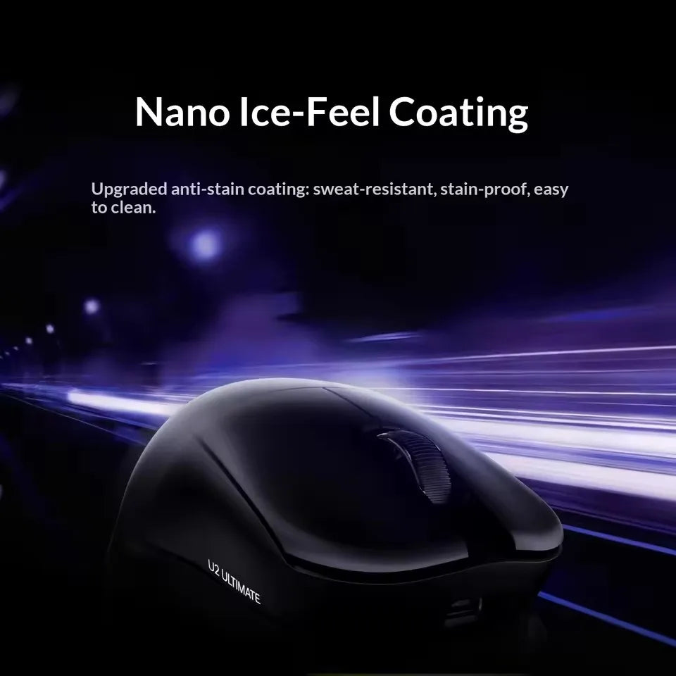 NEW ATK U2 V2 Mini Ultimate Wireless Gaming Mouse Tri-model Lightweight PAW3950Ultra 8KHz 500mAh Custom Ergonomic E-sports Mouse