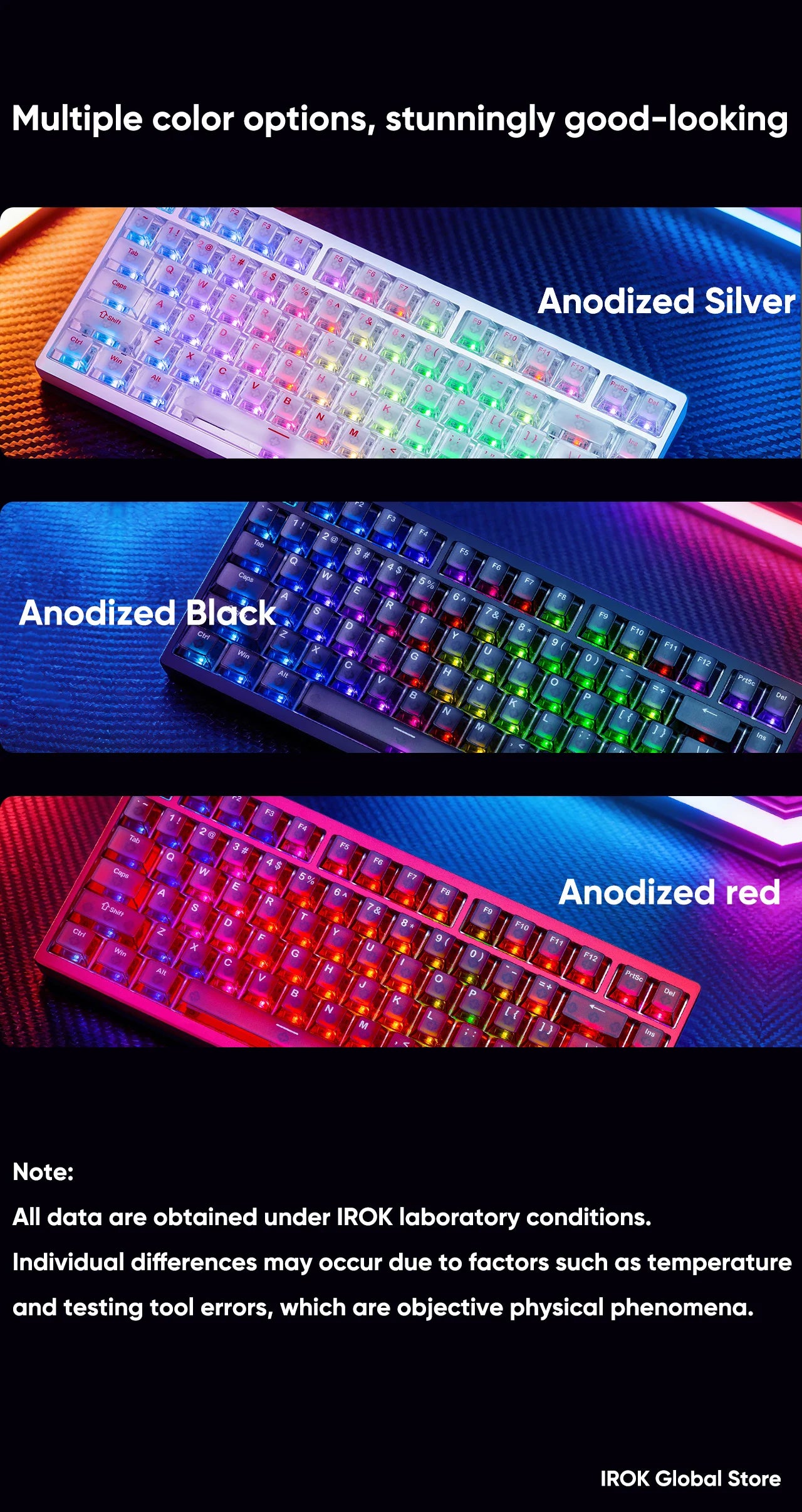 Teclado mecánico gaming magnético de aluminio IROK MG75 V2 MG75V2 Rapid Trigger 0.07ms 8KHz 0.001mm 512K de tasa de escaneo para gamers