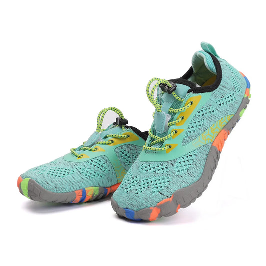 New Children's Aqua Shoes Women Colorful Walking Sports Upstream Wading Sneakers Breathable Mesh Five Fingers Swimming Water Shoes