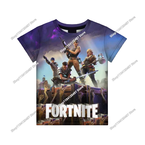 Sudadera con capucha casual estampada para hombre, mujer y niños Fortnite Couple Wear, para estudiantes, deportes al aire libre, manga larga sencilla