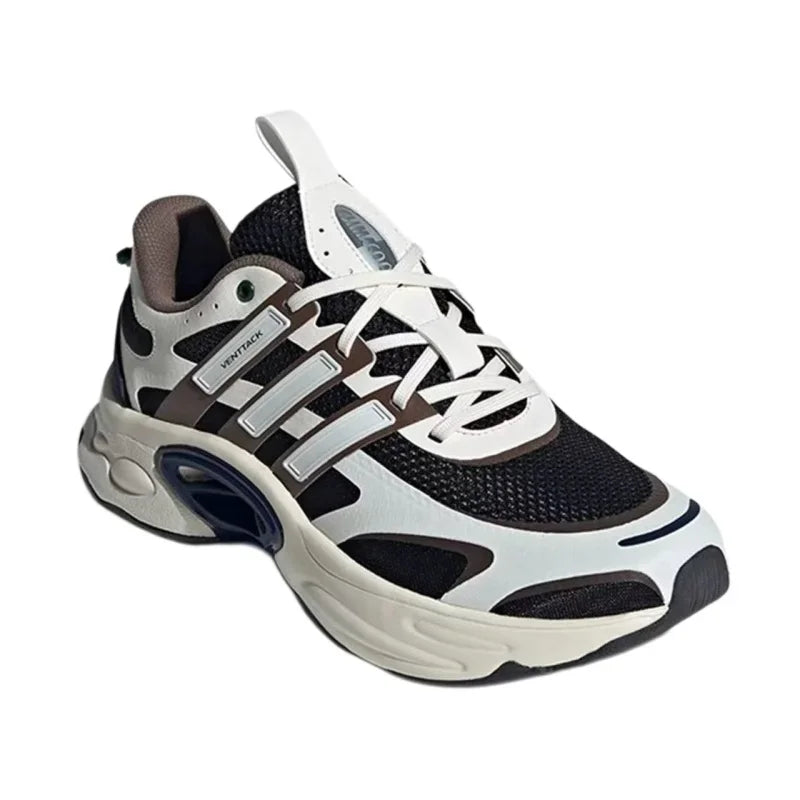 Chaussures de course basses unisexes adidas, confortables et polyvalentes, semelle absorbant les chocs et résistante à l'usure, blanc et noir, IF6725