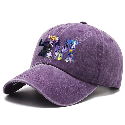 Gorra de béisbol para adulto Fortnite A-Z Letter, para hombre y mujer, ajustable, de denim lavado, estilo retro hip hop, sombrero para el sol, accesorio para deportes al aire libre, regalo