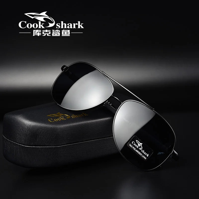 Cook polarizer color-changing sunglasses male driver fishing sunglasses day and night driving special glasses tide
