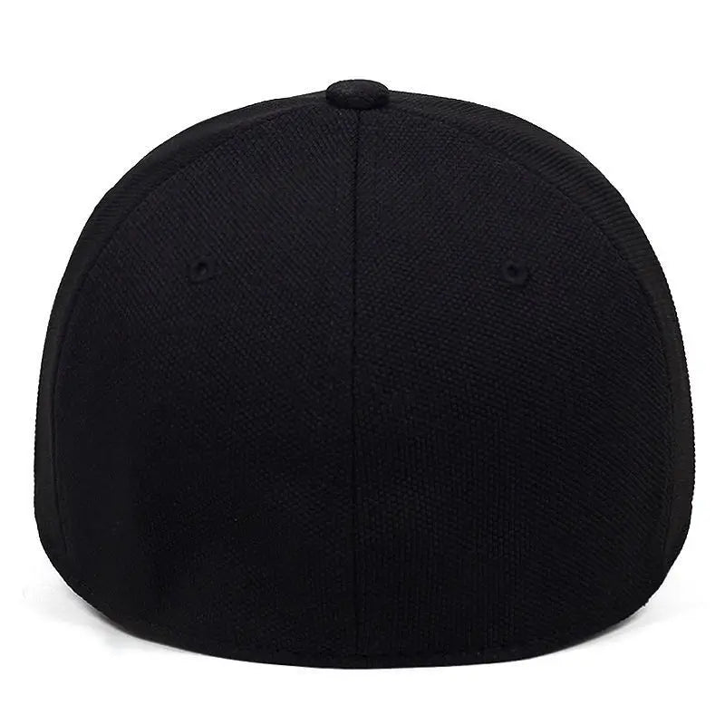New High Quality Baseball Cap Man Fitted Closed Full Cap Mesh Cap Outdoor Breathable Sports Cotton Sun Male TruckerHat