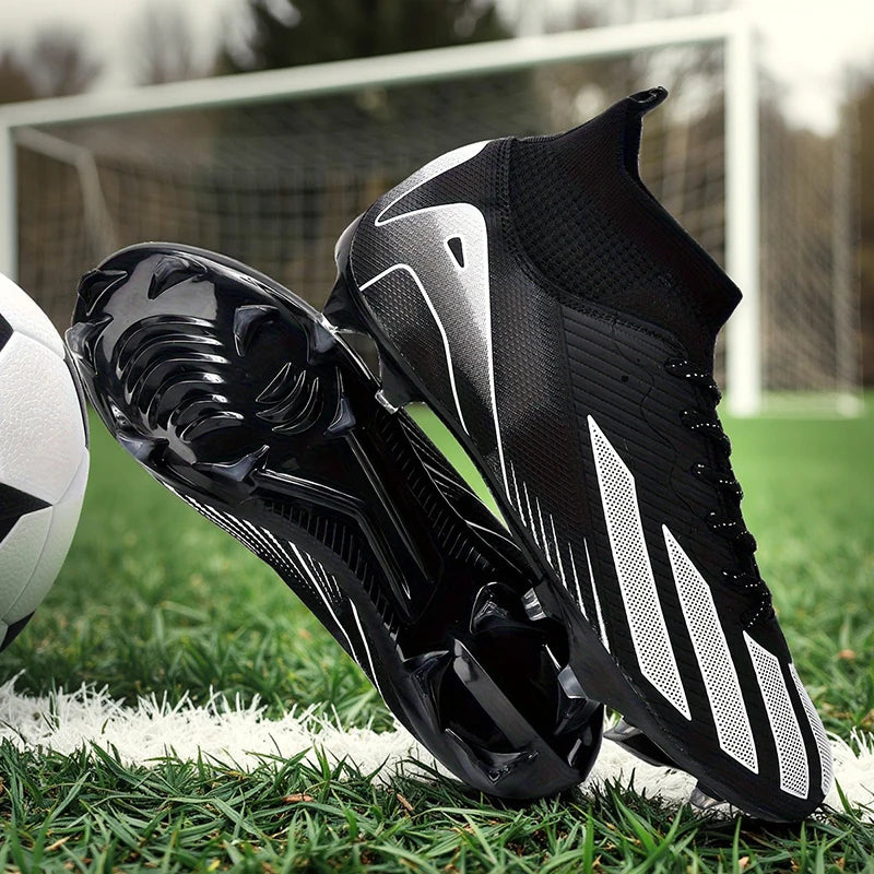 Chuteiras de futebol para homem e rapaz, ultraleves, profissionais, antiderrapantes e confortáveis, para treino e jogo em relva