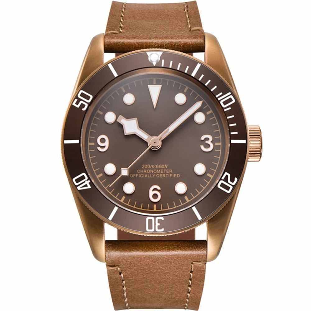 Luxury NH35A Corgeut 41mm Automatic Men's Watch PVD Case Sapphire Military Male 10BAR wim Watches Luminous Mechanical Wristwatches