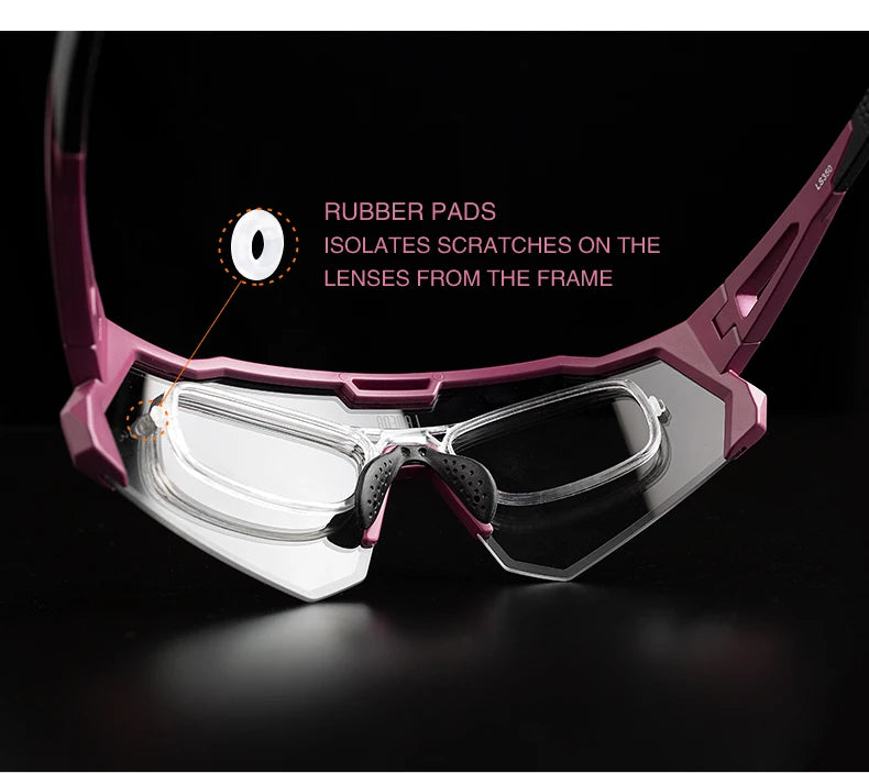 LAMEDA Photochromic Cycling Sunglasses Men Professional Bicycle Glasses Goggles Windproof MTB Road Bike Glasses Mountain Eyewear