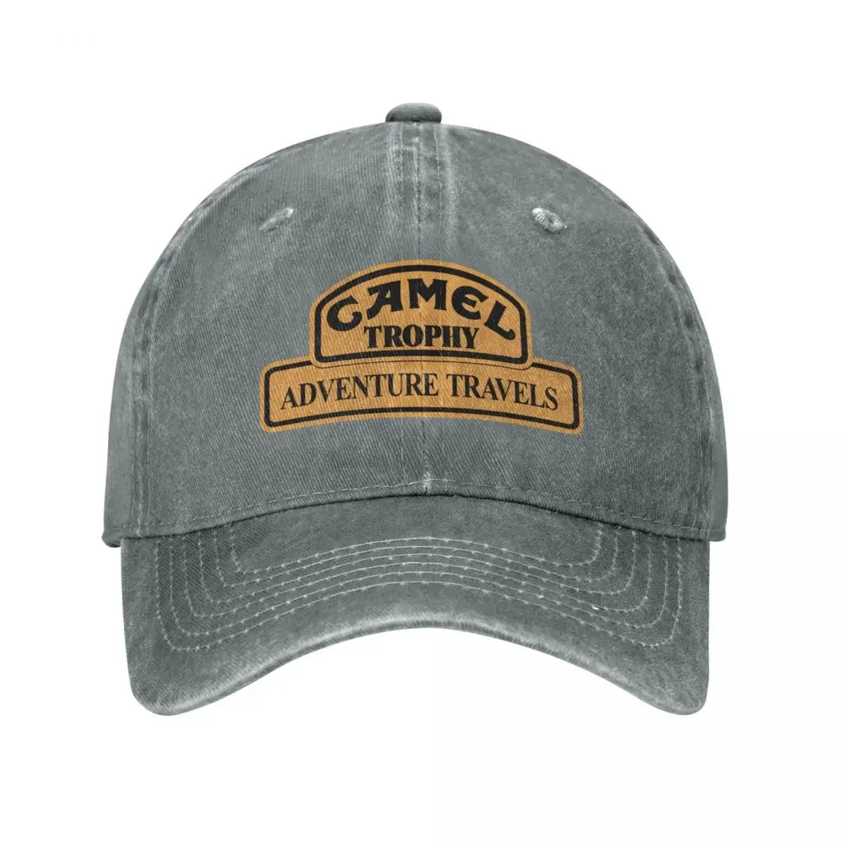 Retro Camel Trophy Racing baseballkasket til mænd og kvinder i distressed denim, snapback-kasket til udendørs brug om sommeren, ustruktureret blød kasket