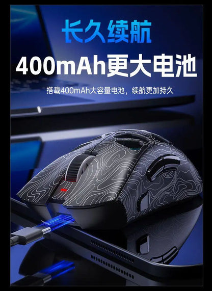 AULA SC620 Wireless 3-Mode Mouse Bluetooth Hollow Lightweight RGB Gaming Mouse for FPS Esports, Office & Daily Use for PC Laptop