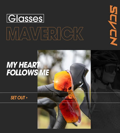 SCVCN-Polarized Cycling Glasses Running Sunglasses UV Protection Bicycle Sports MTB Road Bike Eyewear for Women Cycle Goggles