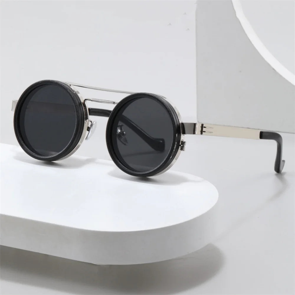 KLASSNUM Adjustable Sunglasses Men Nd Filter Glasses ND9 Speed Dimming Sun Glasses Round Polarized Fishing Driving Eyewear 2026