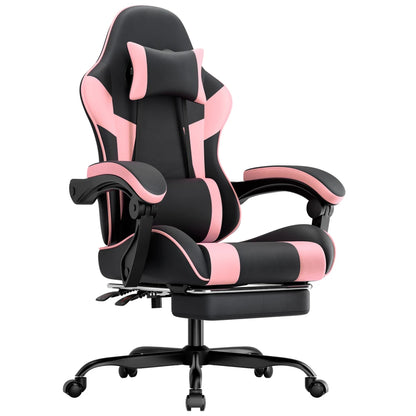 Gaming Chair Ergonomic Gaming Chair with Lumbar Support, Breathable PU Leather Office Chair, Comfortable Computer Chair