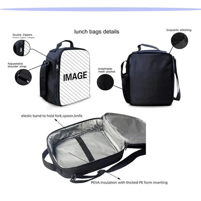 Set scuola classico FortniteS per bambini: zaino, borsa pranzo e astuccio, borse scolastiche capienti per bambino e bambina, idea regalo perfetta