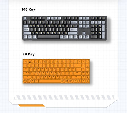 Teclado mecánico UGREEN 108 teclas PBT, teclado con cable, interruptores rojos, ruso/coreano/EN, para ordenador de sobremesa y portátil, Windows, Mac OS y gaming