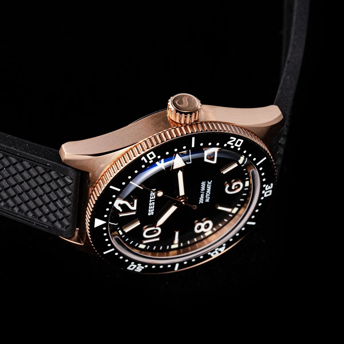 Sugess Diving Watch for Men Automatic Mechanical Wristwatches 20ATM Waterproof Sapphire NH35A Movement BGW9 Luminous New S434-2