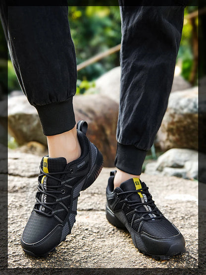 Men's hiking shoes, all-terrain outdoor sports shoes, breathable mesh, non-slip, wear-resistant hiking shoes, outdoor cycling shoes