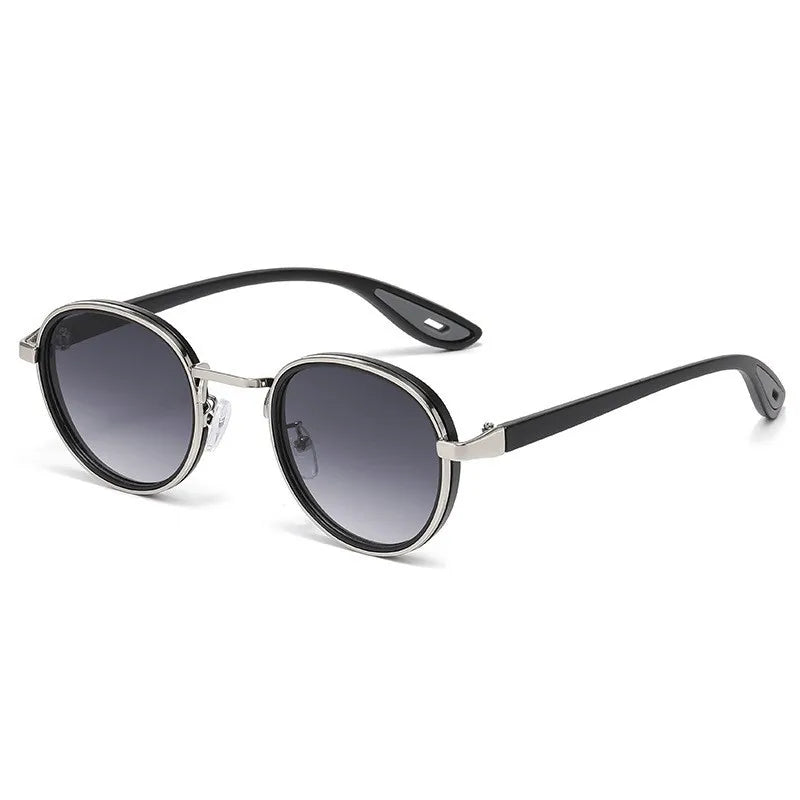 Metal Oval Lens Sunglasses UV Protection Retro Small Frame Sun Glasses Classic Brand Designer Eyepiece for Women Men