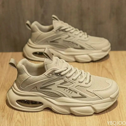 Fashionable Versatile Spring Autumn New Thick-Soled Men's Casual Comfortable Height-Increasing Sports Shoes