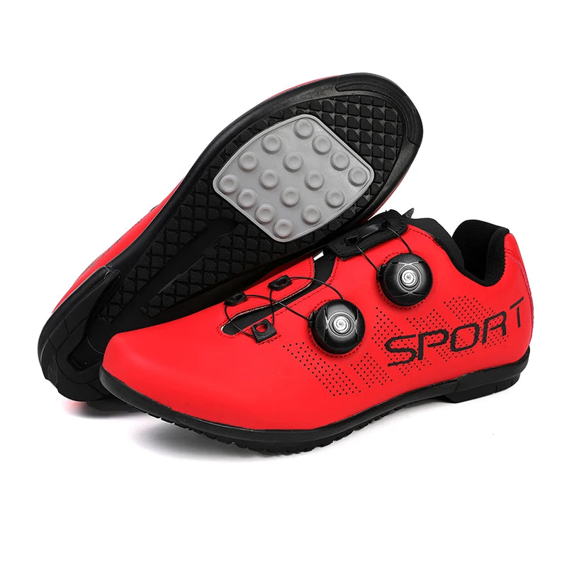 Ultra-Light Cycling Shoes, Breathable and Lightweight, SPD-Compatible Hard Soles for Road Mountain Bike Competition Training