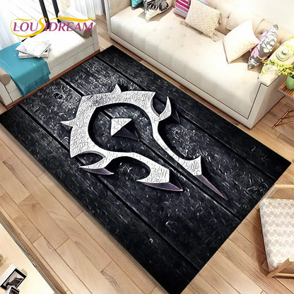 World of Warcraft,WOW ,Game Gamer Area Rug,Carpet Rug for Living Room Bedroom Sofa Doormat Decoration, Kid Non-slip Floor Mat 3D