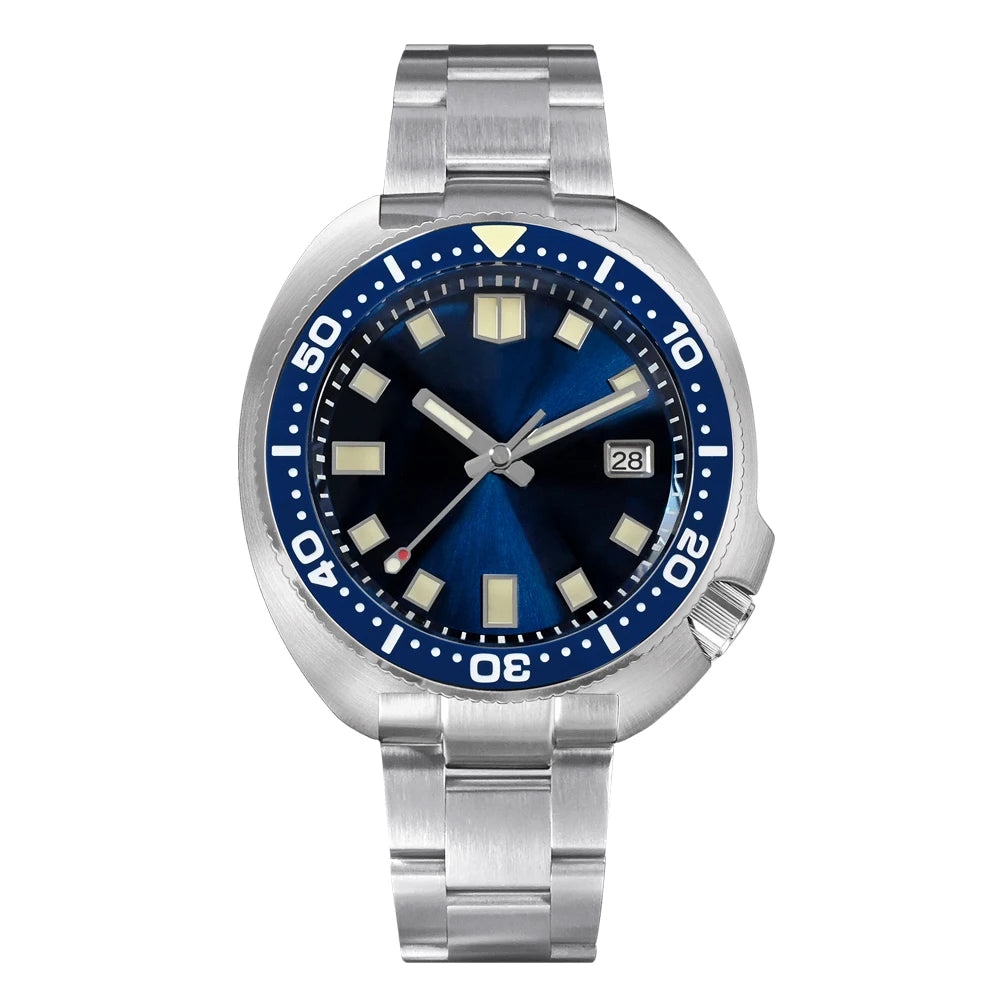 San Martin Turtle Men's Diver Watch 44mm NH35 Automatic Mechanical Wristwatch Sapphire Waterproof 200m Luminous Watches SN0047