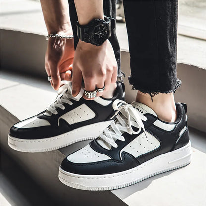 Chaussures pour hommes printemps-été, nouvelles baskets respirantes, chaussures blanches tendance et polyvalentes à semelle épaisse pour hommes, chaussures de sport et décontractées