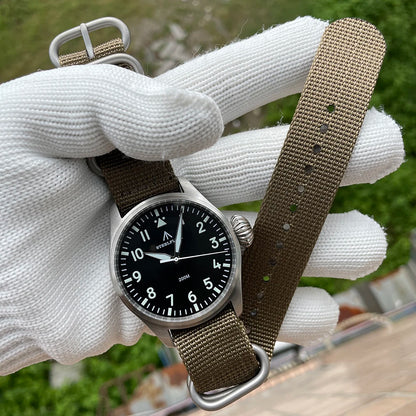 STEELFLIER Official SF743 Pilot VH31 Quartz Movement Big Onion Crown 200M Waterproof Sapphire Crystal Luxury Dive Luminous Watch