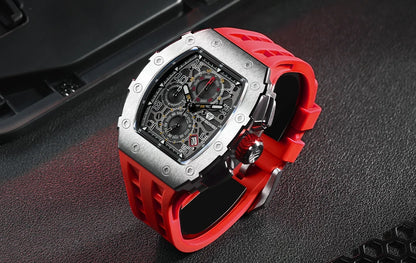 TSAR BOMBA New TB8204 Watch for Men, Japan Quartz Chronograph, 50M Waterproof Wristwatch, Fashion Sport Clock, Luxury Gift