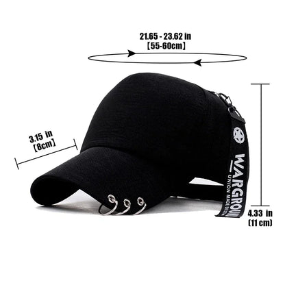 Personalisierte Baseballcap aus Metall mit klassischem Schirmdesign, leicht und atmungsaktiv! Vier Farben zur Auswahl