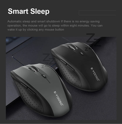 E-YOOSO E-1010 USB 2.4G Wireless Gaming office Mouse 2400 DPI optical Game Mice ergonomic for laptop PC computer