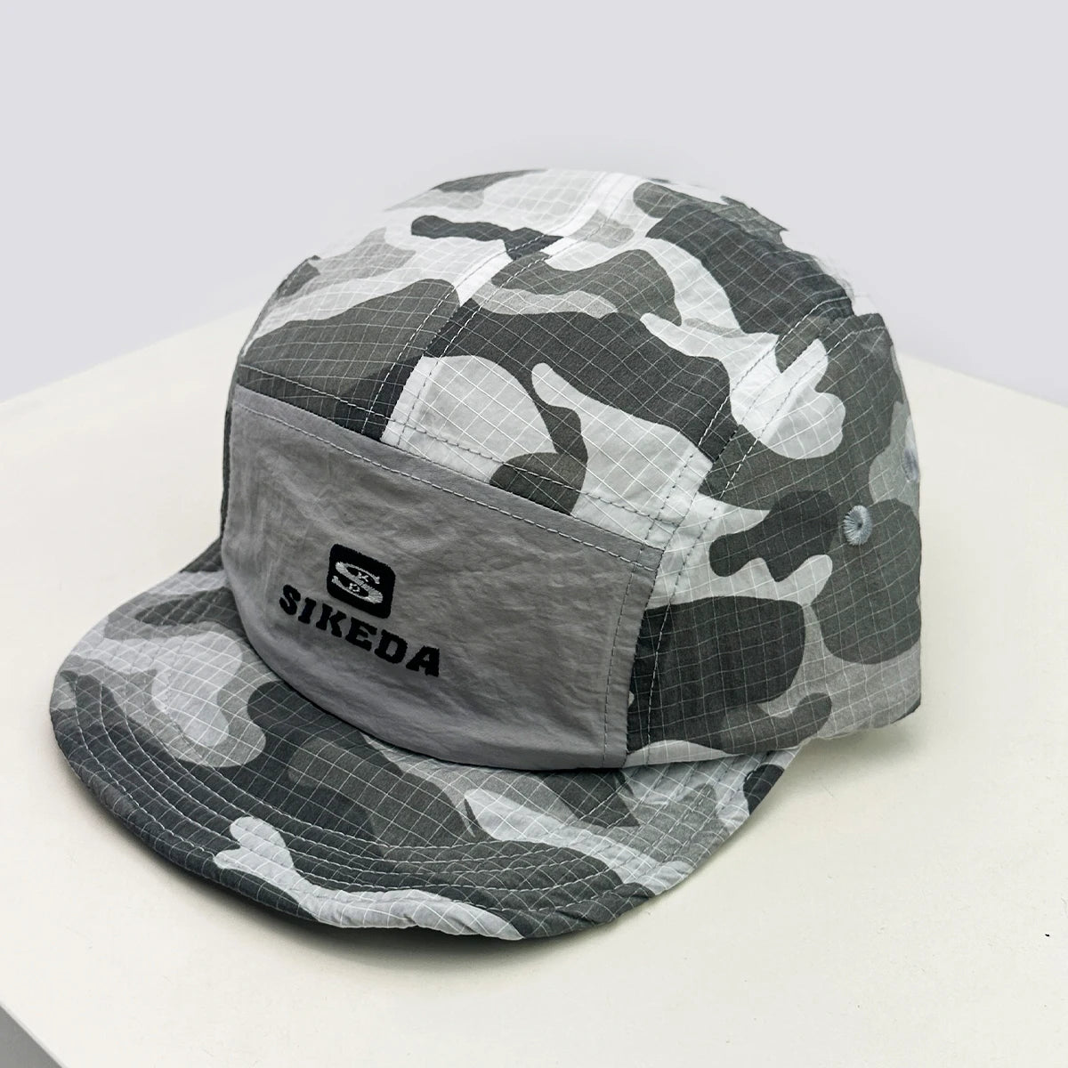 Unisex CAMO hurtigtørrende baseballkasketter med bogstavbroderi, solskærm, farveblokke, åndbare, personlige kasketter med skygge, alsidige ind