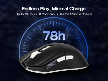 EPOMAKER Click Lite Wired/BT/2.4GHz Wireless Gaming Mouse PAW3311 Sensor 800 to 24000 DPI with 500mAh Battery for PC/Mac/Linux