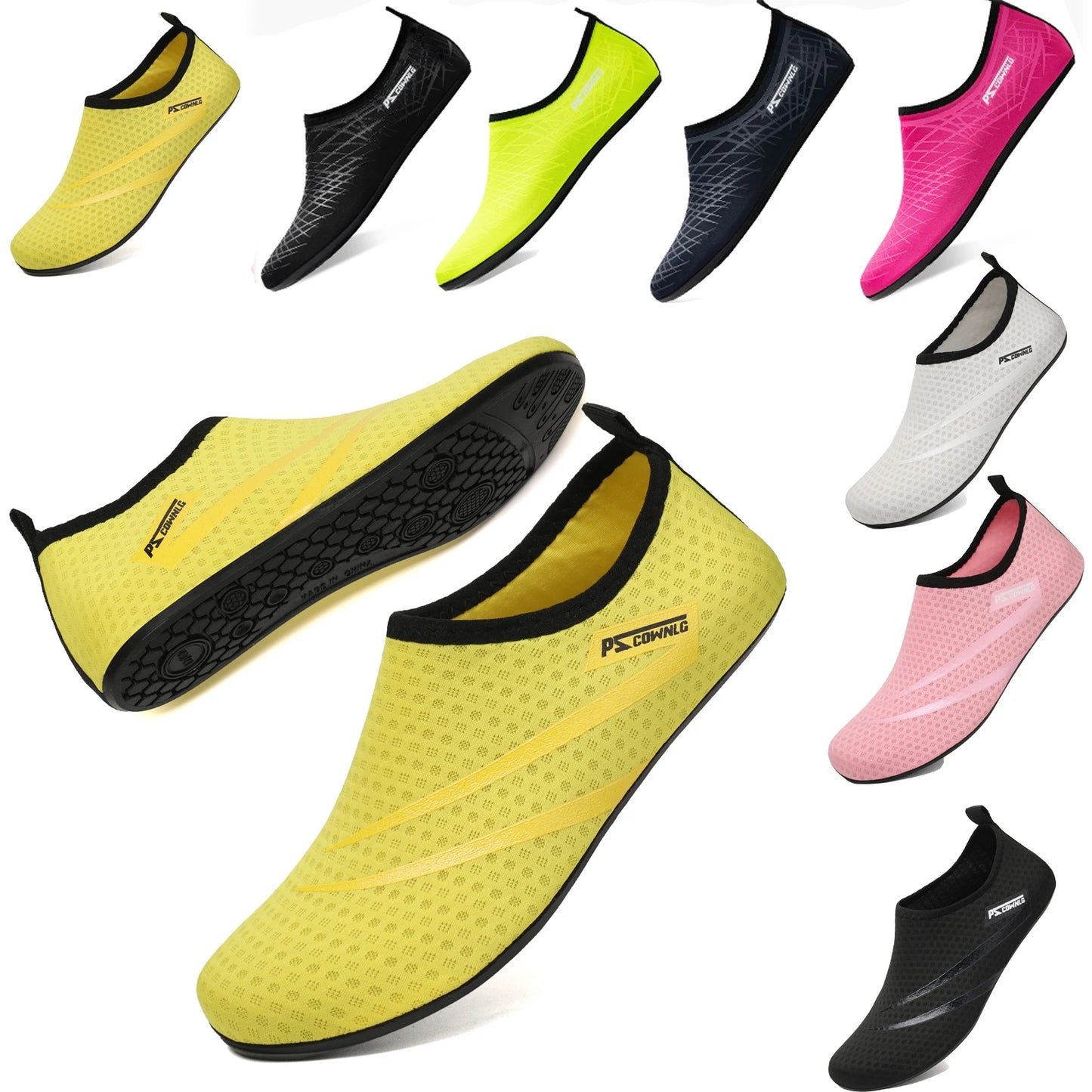 Diving shoes for women, aqua shoes for men, beach swimming water sport socks, barefoot sneakers for fitness, dance, swim, surfing, snorkeling
