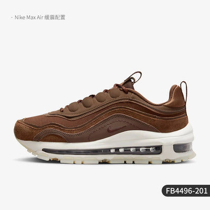 Ténis de corrida Nike Authentic Air Max 97 Futura para mulher com amortecimento a ar FB4496-201