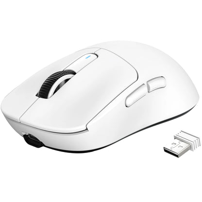 Ratón gaming inalámbrico ATTACK SHARK X3, ratón ergonómico para PC de 49g, tres modos, sensor óptico PAW3395 de 26K DPI, botones programables